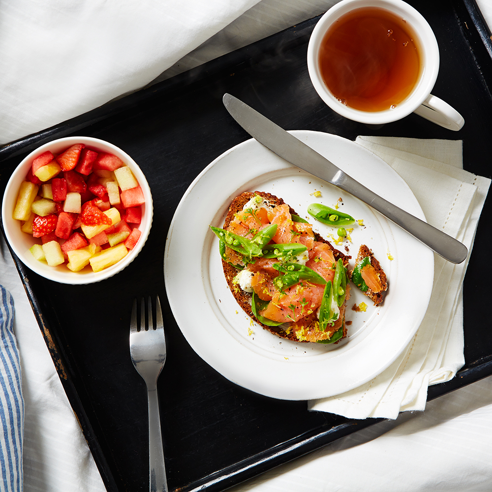 Ylellinen lohiaamiainen